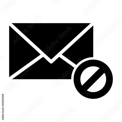 Spam Glyph Icon Design