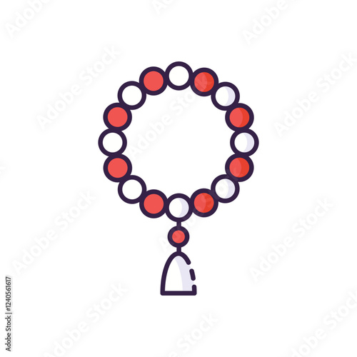 Beeds icon vector stock illustration