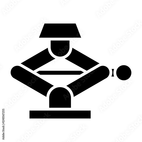 Screw Jack Glyph Icon Design