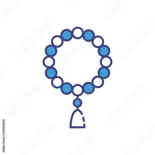 Beeds icon vector stock illustration