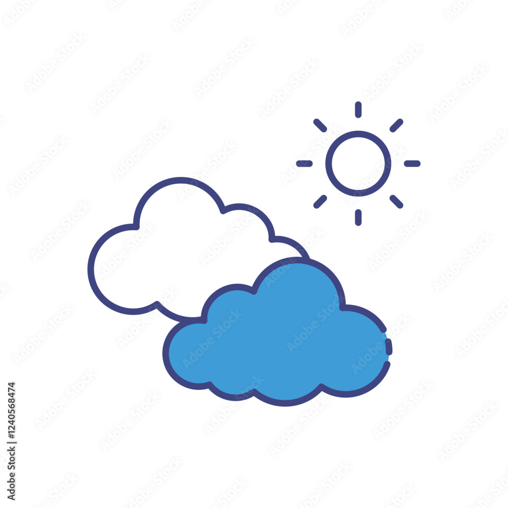 Sky icon vector stock illustration Sky icon vector stock illustration