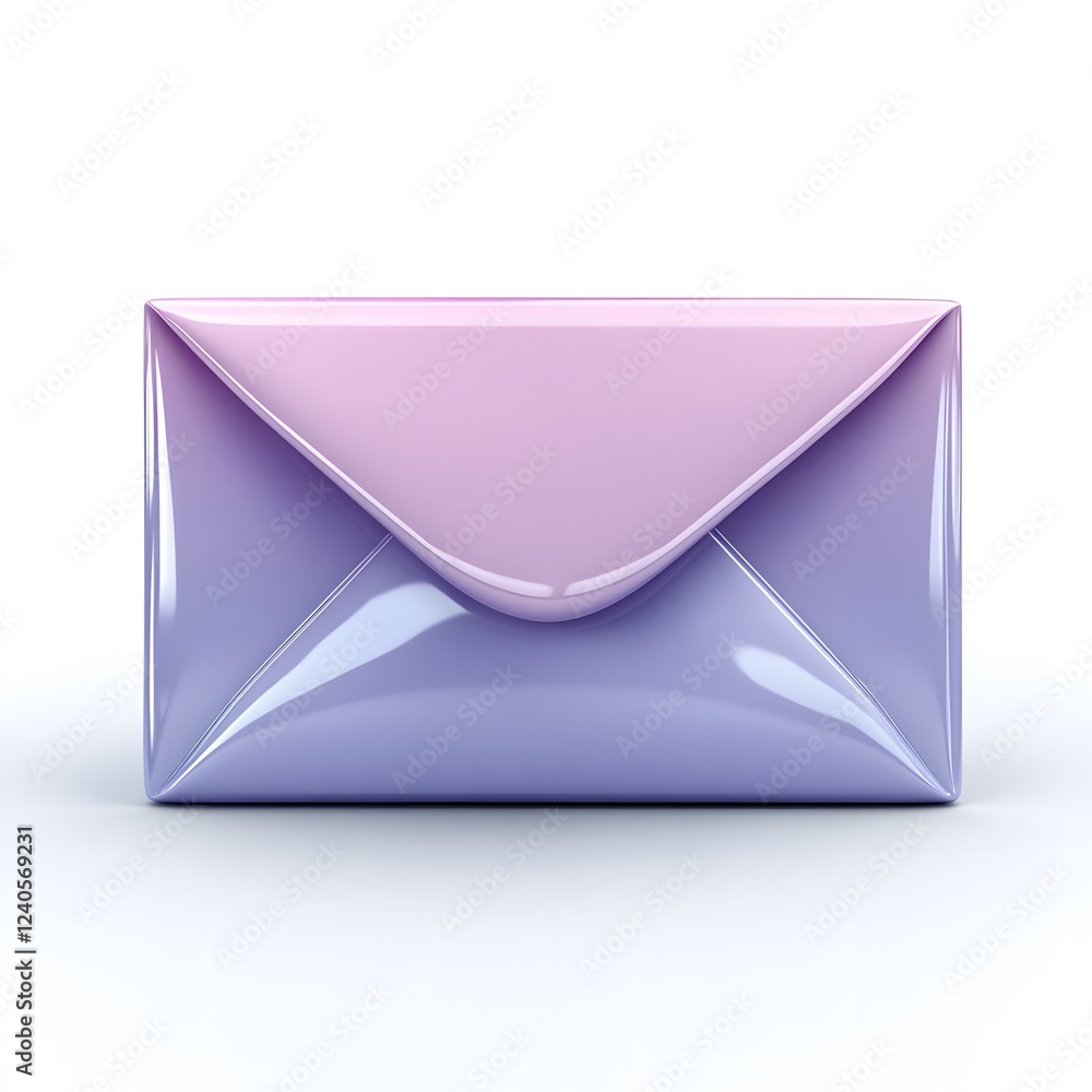 3d envelope,clean white background 3d envelope,clean white background