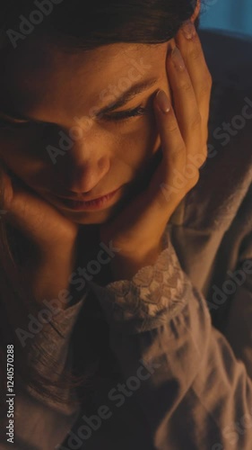 Young woman suffering from insomnia