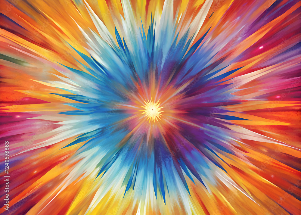 Abstract Burst of Color in Vibrant Hues. Abstract Burst of Color in Vibrant Hues.