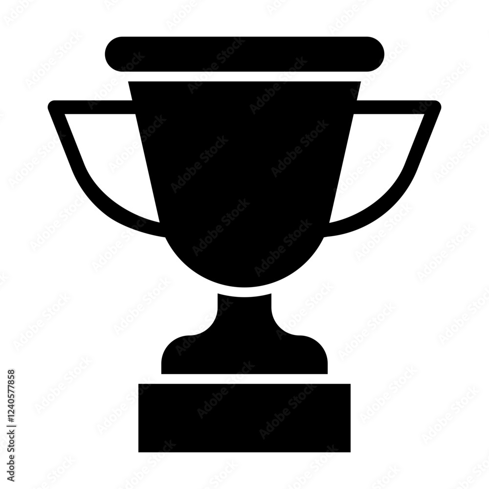 Trophy Glyph Icon Design Trophy Glyph Icon Design