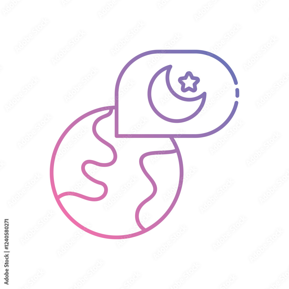 Global Chat icon vector stock illustration Global Chat icon vector stock illustration