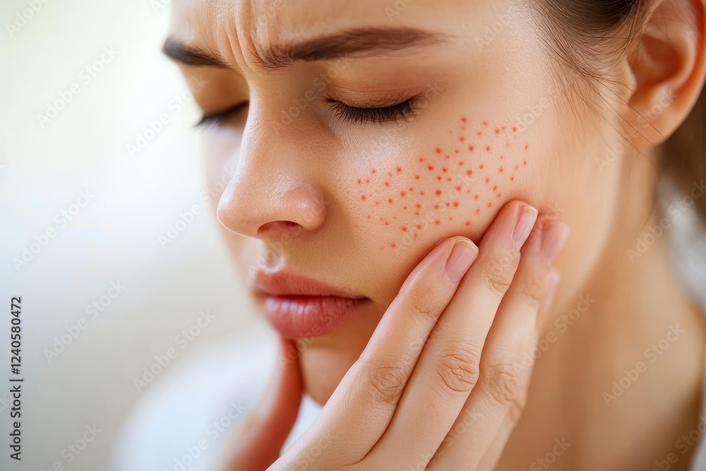 Dermatologist Checking Skin Allergy, Dermatologist Checking Skin Allergy,