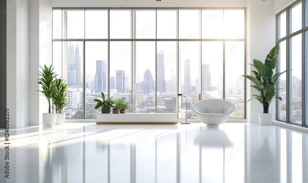 Serene Modern Cityscape Apartment Interior Design Serene Modern Cityscape Apartment Interior Design