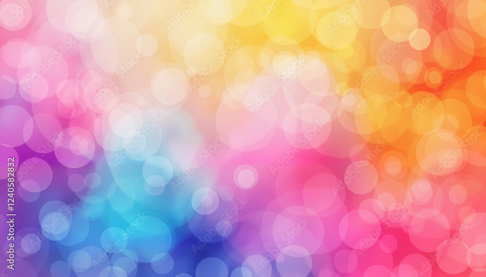 Vibrant blur of colors in abstract design, visual harmony Vibrant blur of colors in abstract design, visual harmony