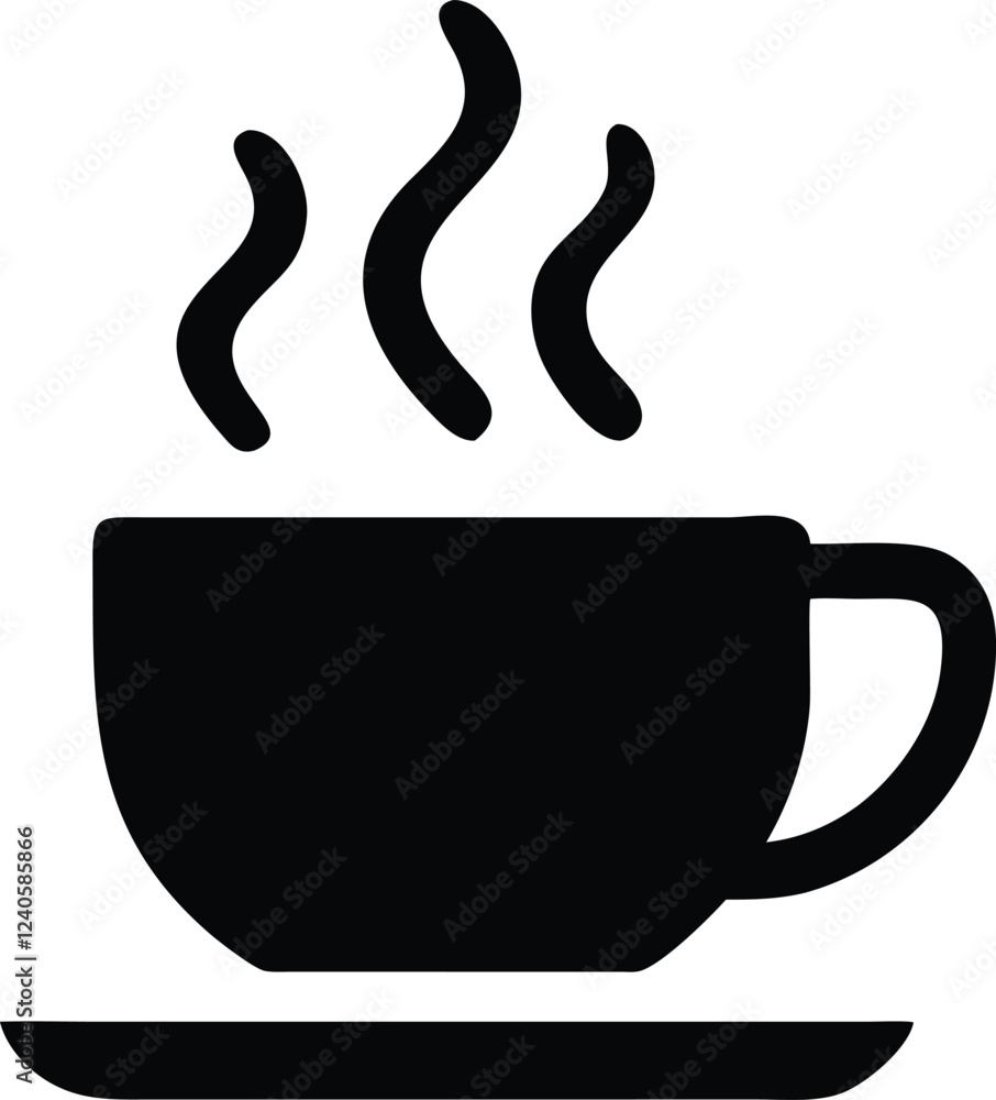 Coffee cup simple icon. Vector Coffee cup simple icon. Vector