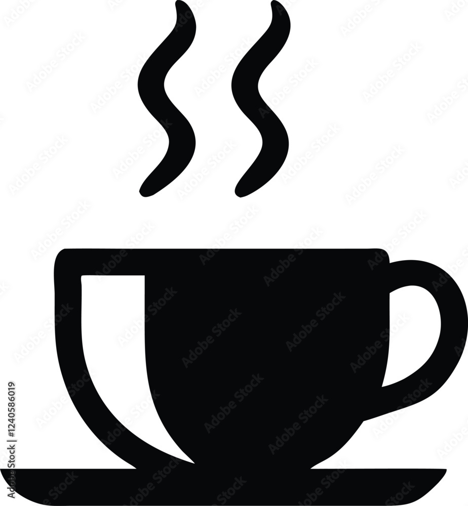 Coffee cup simple icon. Vector Coffee cup simple icon. Vector