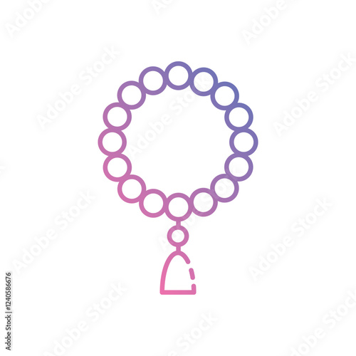 Beeds icon vector stock illustration