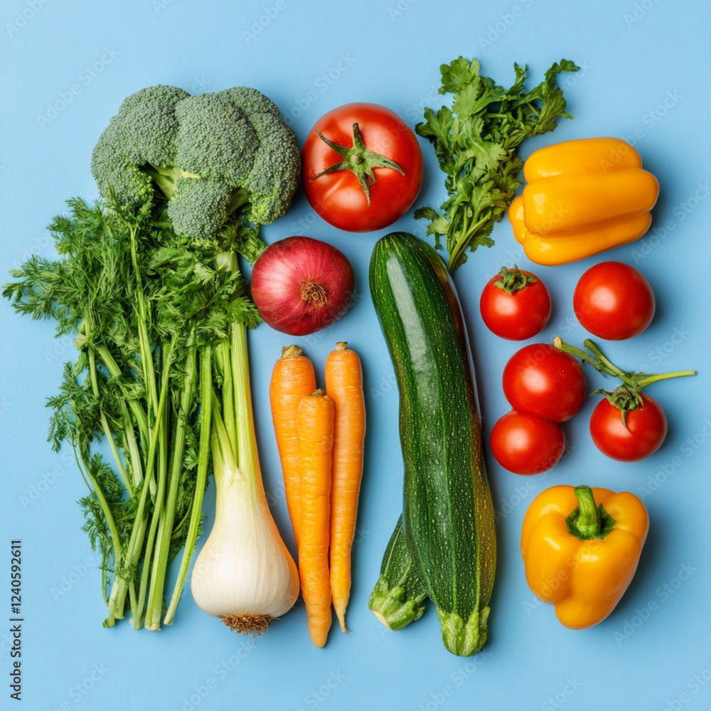 vegetables isolated on white background vegetables isolated on white background