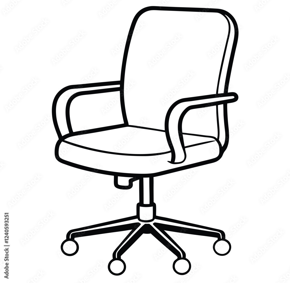 chair line art icon sign silhouette vector illustration on white background chair line art icon sign silhouette vector illustration on white background