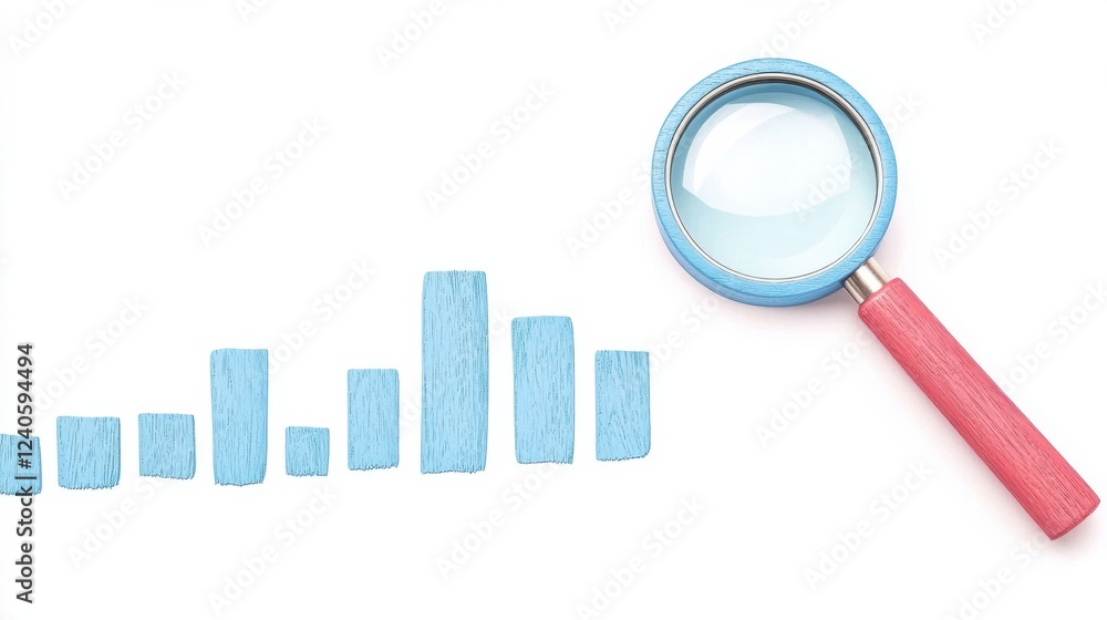 Precise Data Interpretation with Magnifying Glass for In Depth Analysis and Insights into Financial Reports Business Statistics and Infographic Visualizations Precise Data Interpretation with Magnifying Glass for In Depth Analysis and Insights into Financial Reports Business Statistics and Infographic Visualizations