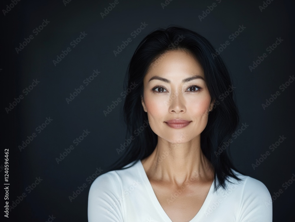 a Japanese woman, wearing stylish and modern attire, soft and natural lighting a Japanese woman, wearing stylish and modern attire, soft and natural lighting