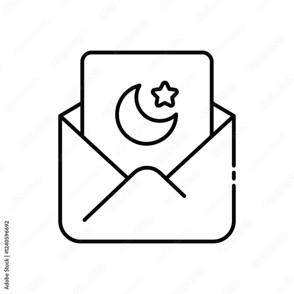 Invitation icon vector stock illustration Invitation icon vector stock illustration