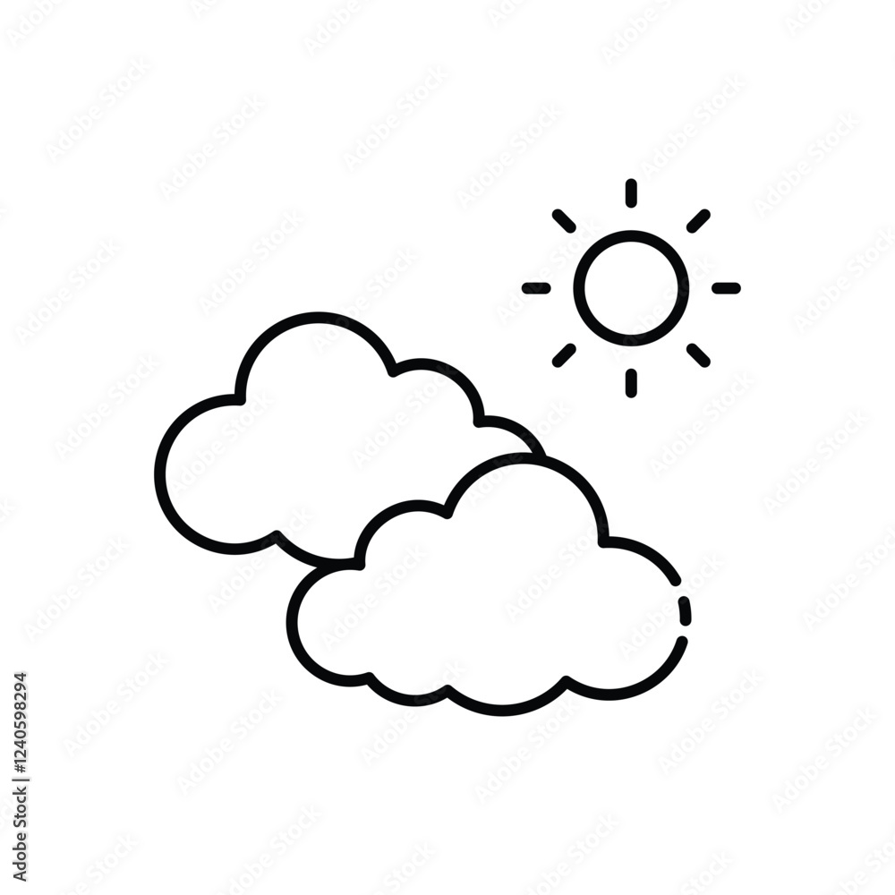 Sky icon vector stock illustration Sky icon vector stock illustration