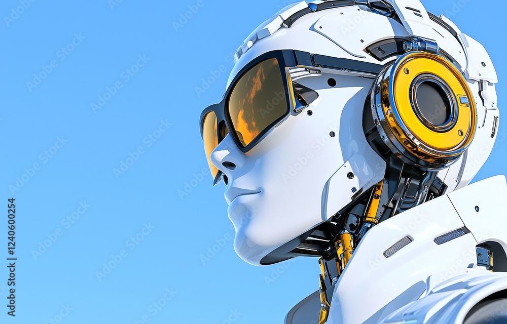 A visually attractive female robot is available in stock