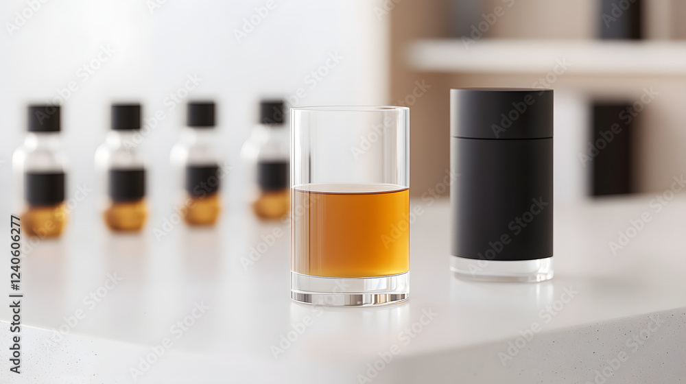 AI-driven perfume lab with molecular scent visualizers, blending technology and fragrance to create personalized perfumes.
AI-driven perfume lab with molecular scent visualizers, blending technology and fragrance to create personalized perfumes.