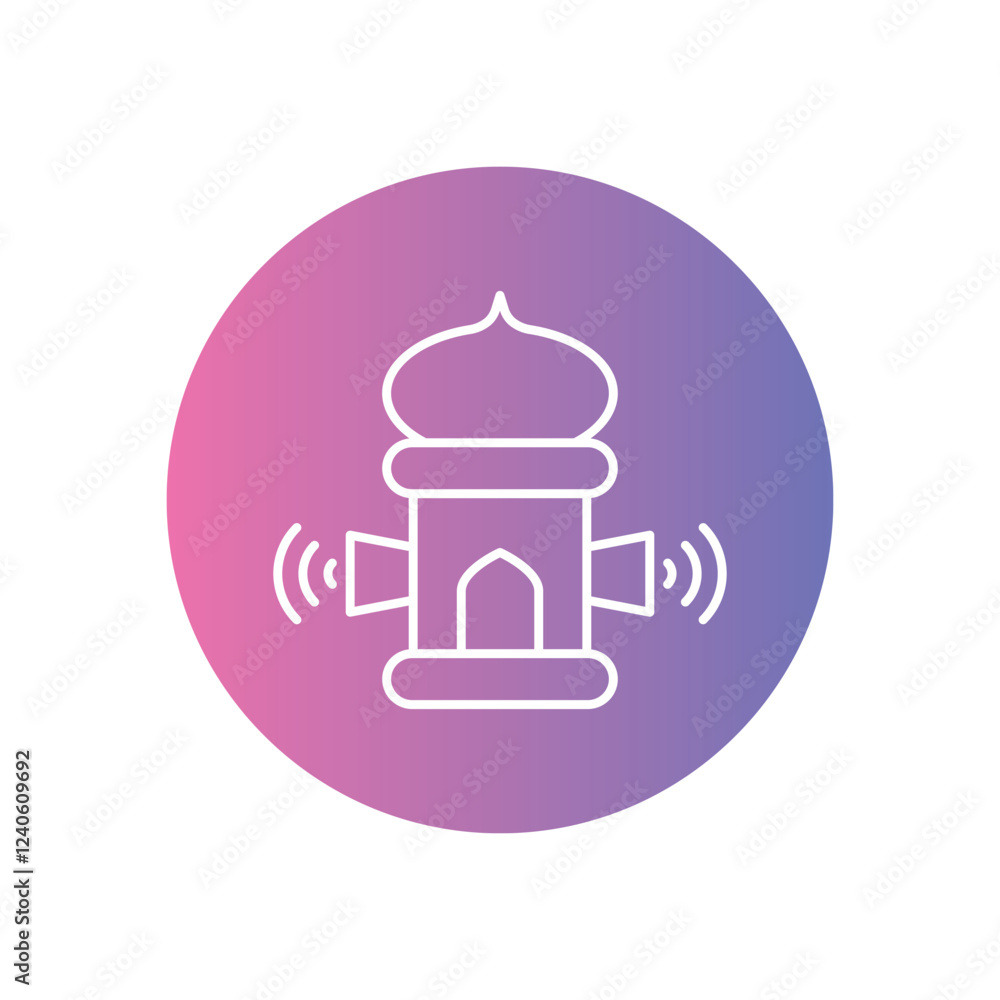 Azan icon vector stock illustration Azan icon vector stock illustration