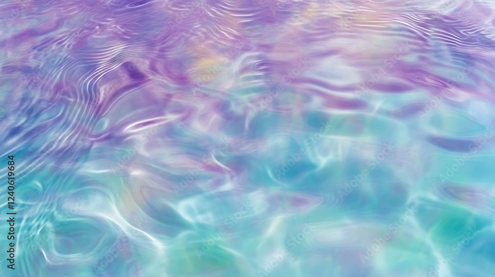 Fototapeta premium Iridescent water surface texture