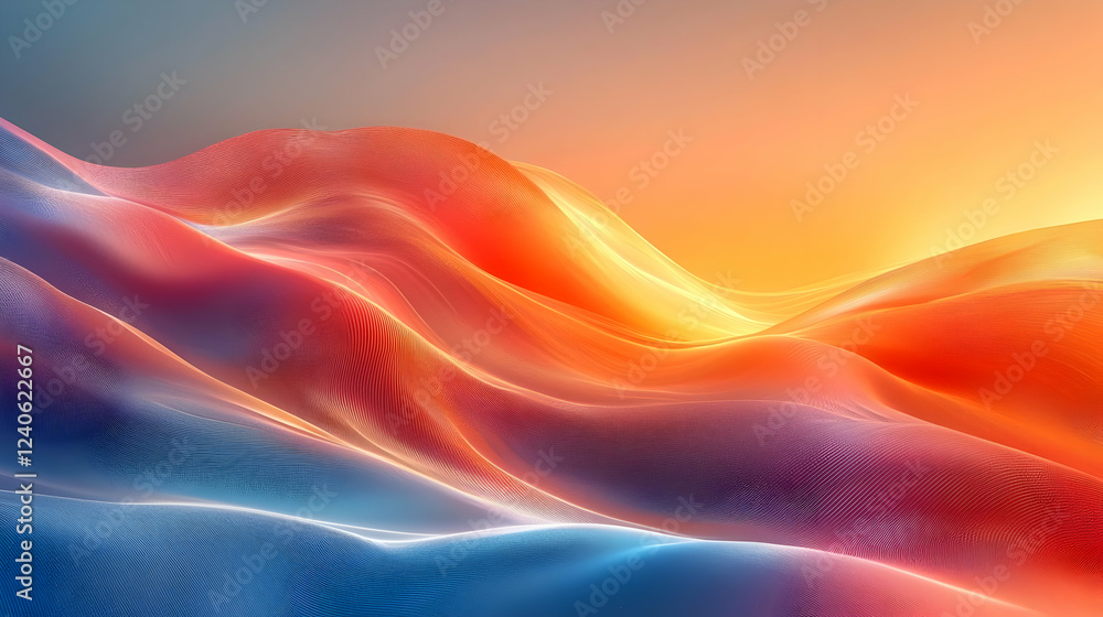 Vibrant Hues: Abstract Wave Art Design Vibrant Hues: Abstract Wave Art Design
