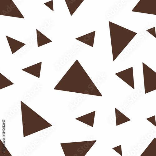 Free Download Seamless Triangular Patterns in Brown Big Design on White Backgrounds - GFXLoad