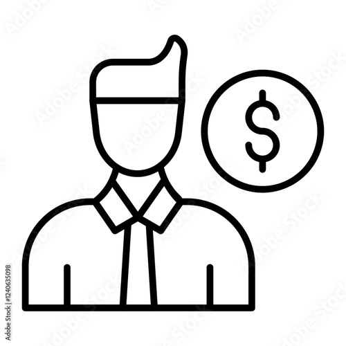 Salesperson Icon.line