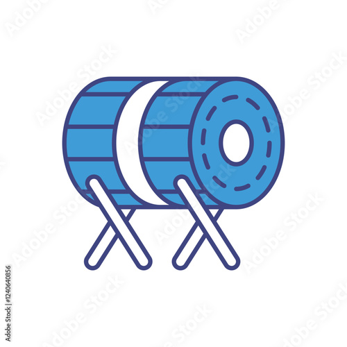 Dhol  icon vector stock illustration