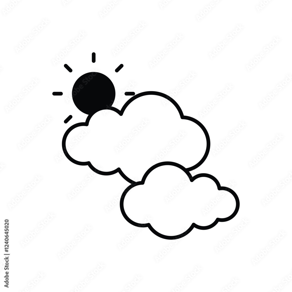 Sky icon vector stock illustration Sky icon vector stock illustration
