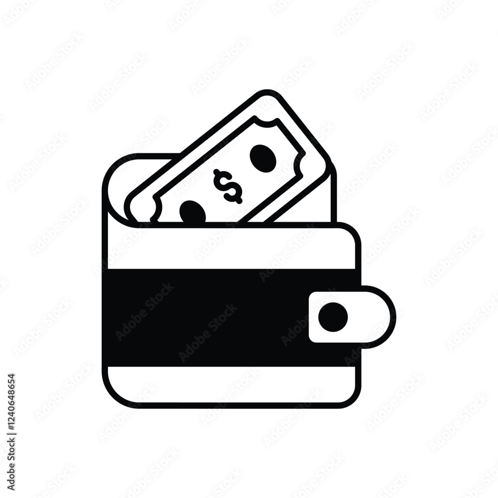 Wallet icon vector stock illustration Wallet icon vector stock illustration
