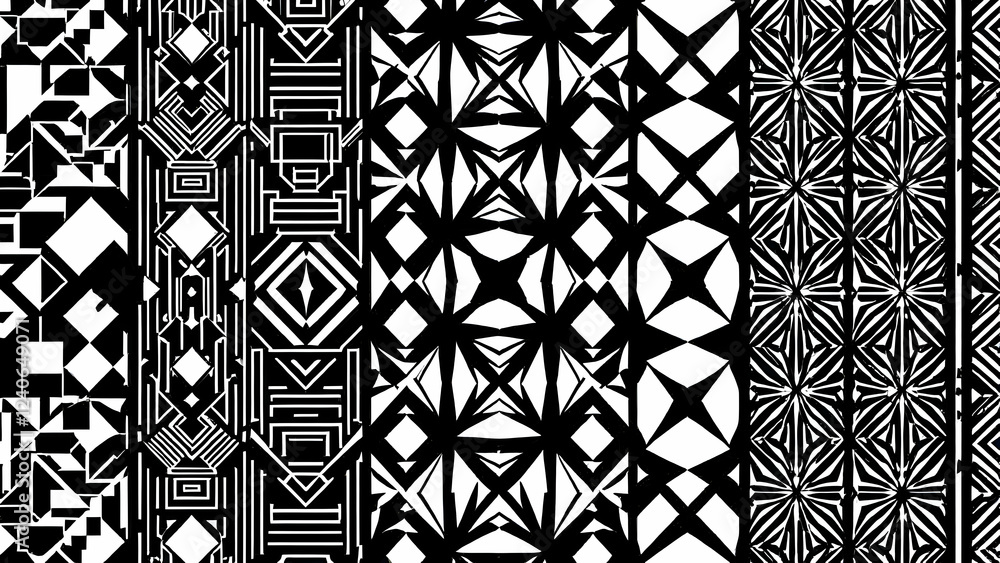 Geometric Patterns - Repeating shapes and lines for modern and abstract designs. Geometric Patterns - Repeating shapes and lines for modern and abstract designs.