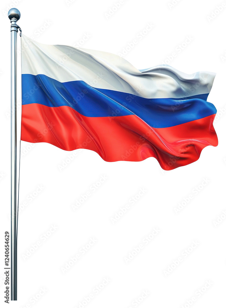 PNG Waving Russia flag on a flagpole russia waving white. PNG Waving Russia flag on a flagpole russia waving white.