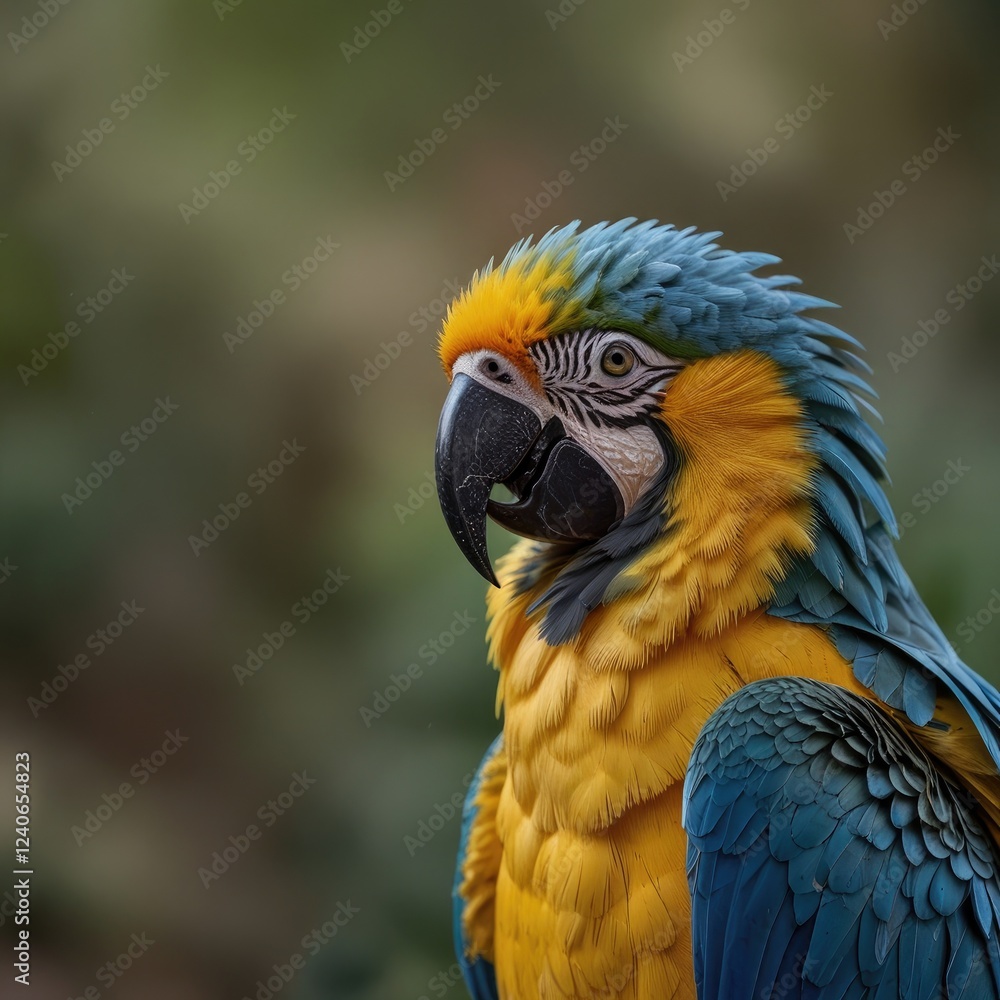 Obraz premium Yellow and blue macaw.