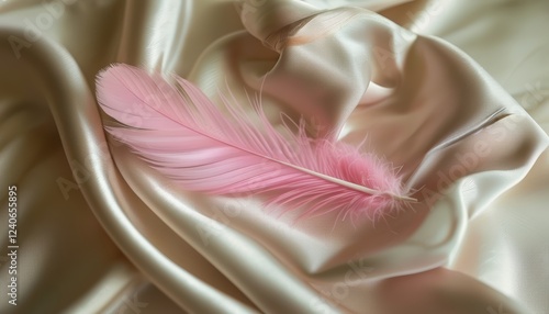 Soft Pink Feather Macro Close-up