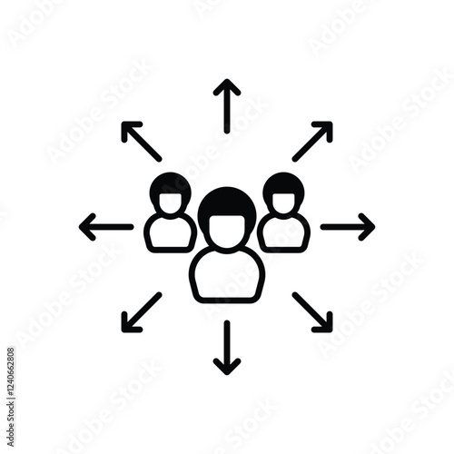 Outsource vector icon