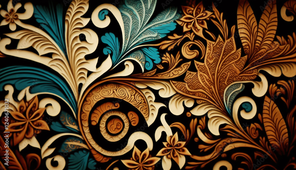 A colourful floral design with a brown and white backgroundA colourful floral design with a brown and white background A colourful floral design with a brown and white backgroundA colourful floral design with a brown and white background
