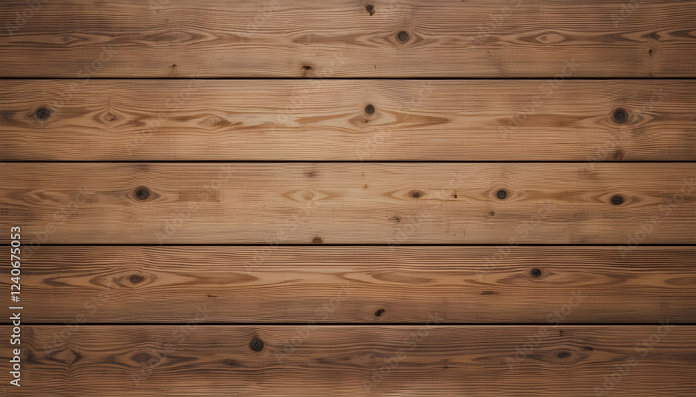 Naklejka premium Close-up of warm, natural wood planks.