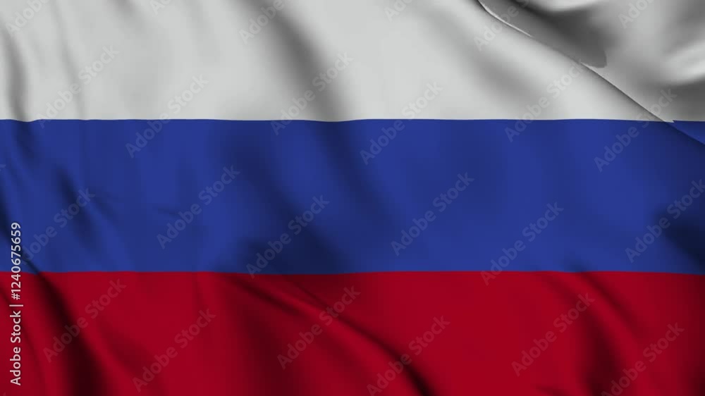 Russia Flag Waving Animation Russia Flag Waving Animation