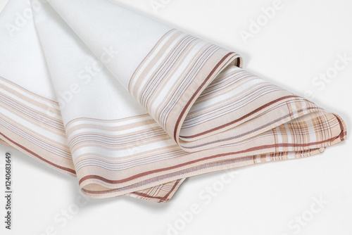 Vintage stripped handkerchief for men.