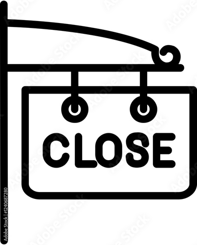 Close Sign Board