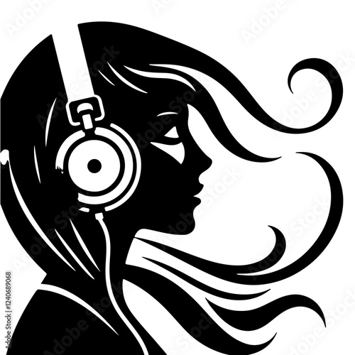 ragazza che ascolta musica