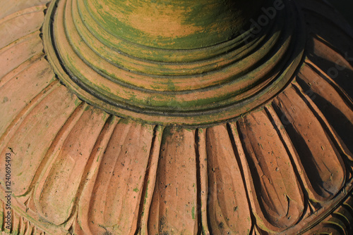 Pottery handicrafts include water jars and vases made from baked clay.