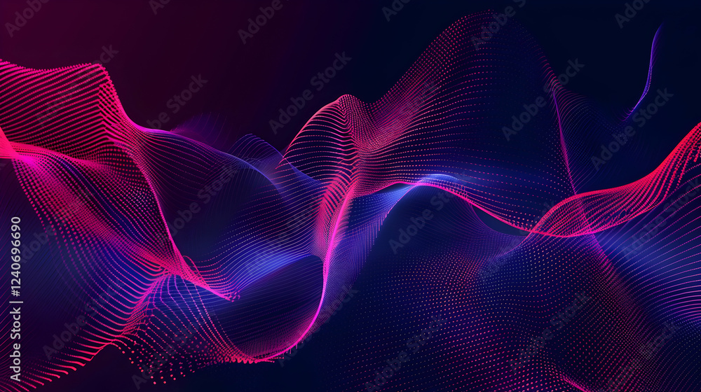 Abstract digital waves in vibrant colors creating a dynamic visual experience, ideal for backgrounds Abstract digital waves in vibrant colors creating a dynamic visual experience, ideal for backgrounds