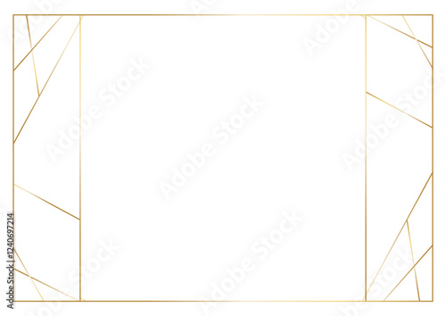 ゴージャスな金色ラインの華奢なフレーム10