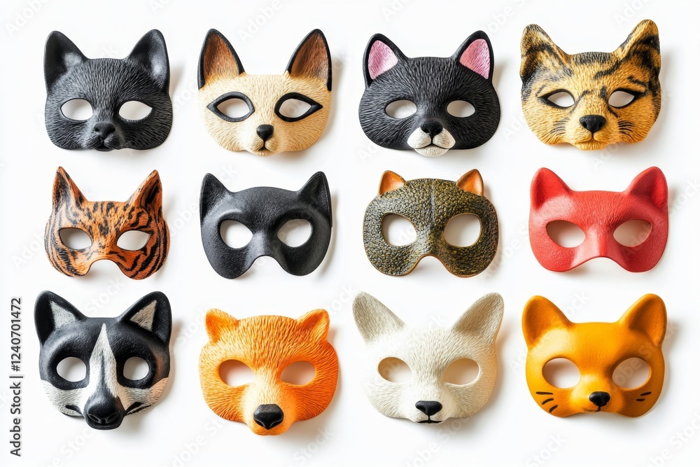 Fototapeta premium Animal Masks - Festive Masquerade Accessories