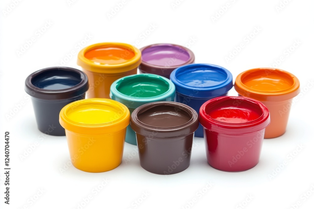 Vibrant Paint Pots for Creative Expression Vibrant Paint Pots for Creative Expression