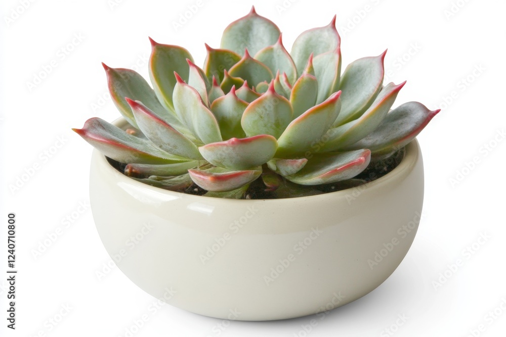 Charming Succulent Plant in a Stylish Ceramic Pot