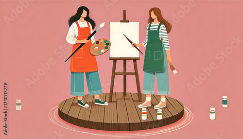 Painting Partners: A Shared Canvas